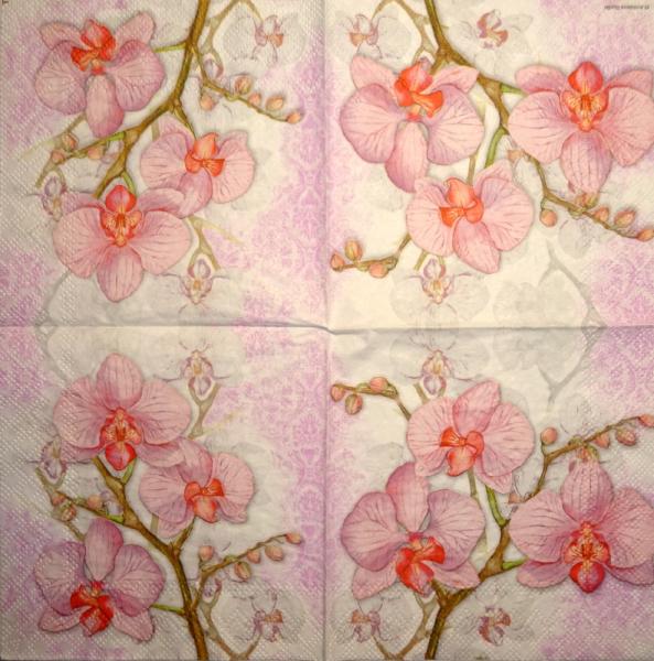 060 Orchids - 4-ply - Handkerchief